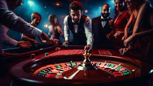 Meja Roulette Eropa dalam tampilan modern